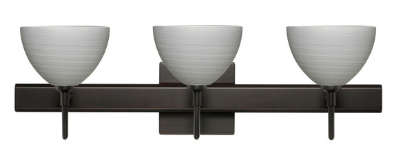 Bathroom Fixtures Three Lights by Besa ( 74 | 3SW-4679TN-BR-SQ Brella ) 