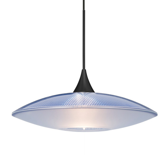 Mini Pendants Glass Down by Besa ( 74 | 1XC-6294BL-BK Besa Spazio Pendant ) 