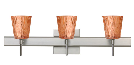 Bathroom Fixtures Three Lights by Besa ( 74 | 3SW-5125CF-SN-SQ Nico ) 