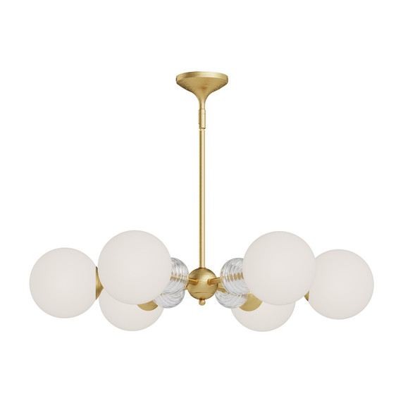 Mid. Chandeliers Glass Down by Alora ( 452 | CH415330BGOP Celia ) 