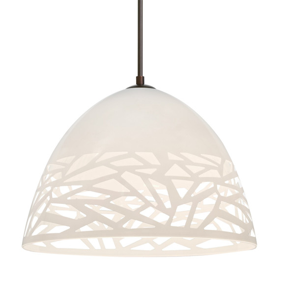 Pendants Metal Shade by Besa ( 74 | J-KIEVWH-LED-BR Besa Kiev Pendant ) 