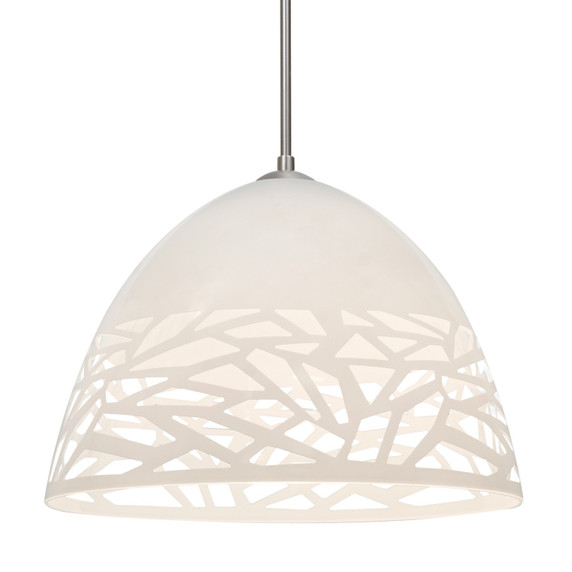 Pendants Metal Shade by Besa ( 74 | J-KIEVWH-SN Besa Kiev Pendant ) 