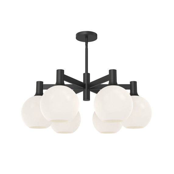 Mid. Chandeliers Glass Down by Alora ( 452 | CH506230MBOP Castilla ) 