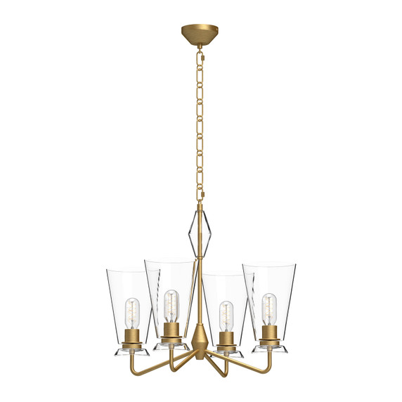 Mid. Chandeliers Glass Up by Alora ( 452 | CH570423BGCL Salem ) 