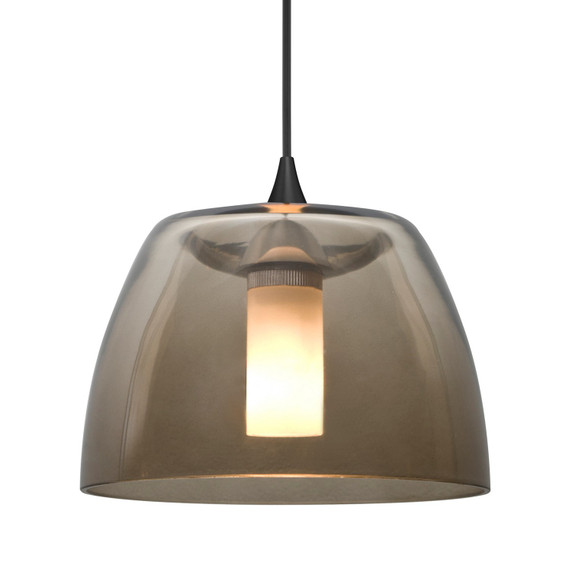 Mini Pendants Glass Down by Besa ( 74 | 1XT-SPURSM-LED-BK Besa Spur Pendant ) 