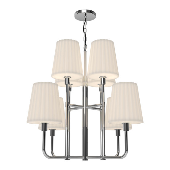 Mid. Chandeliers Candle by Alora ( 452 | CH628830CHOP Plisse ) 