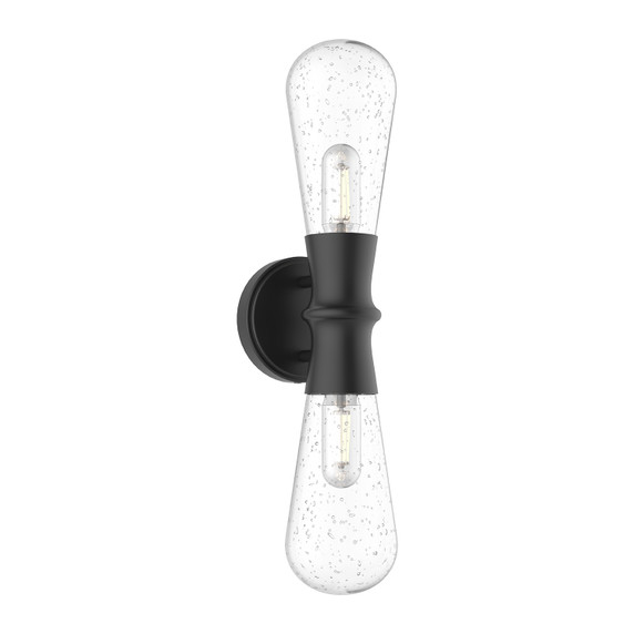 Sconces Double Glass by Alora ( 452 | EW464002BKCB Marcel ) 