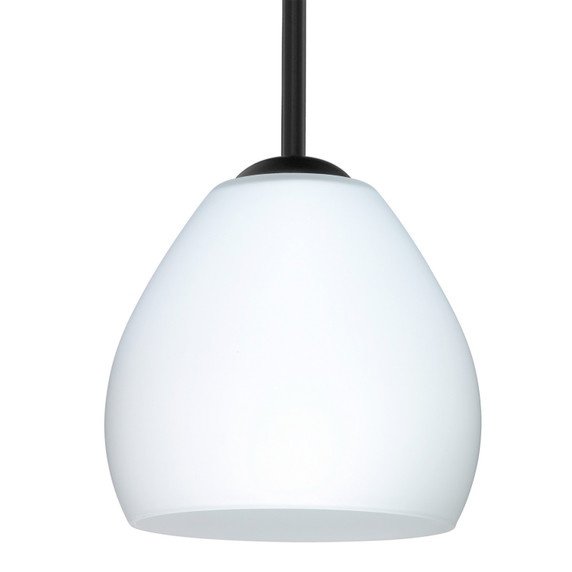 Mini Pendants Glass Down by Besa ( 74 | 1TT-412207-MED-BK Besa Bolla Stem Pendant ) 