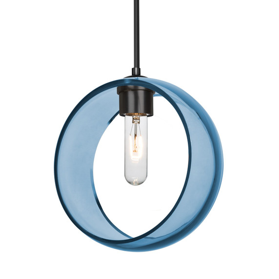 Mini Pendants Glass Down by Besa ( 74 | J-MANABL-BK-NI Besa Mana Pendant ) 