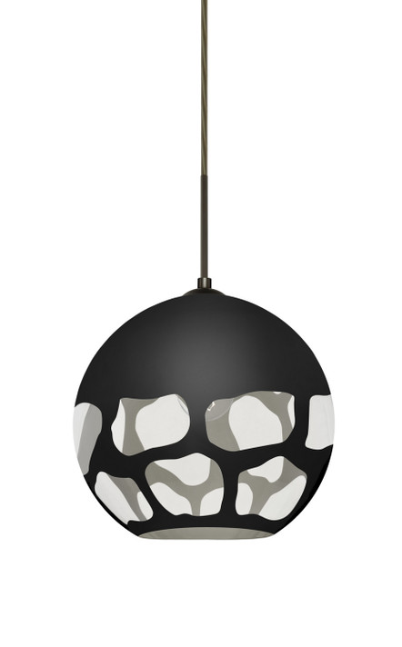 Multi-Systems Line Voltage Pendants by Besa ( 74 | 1JC-ROCKYBK-BR Rocky ) 