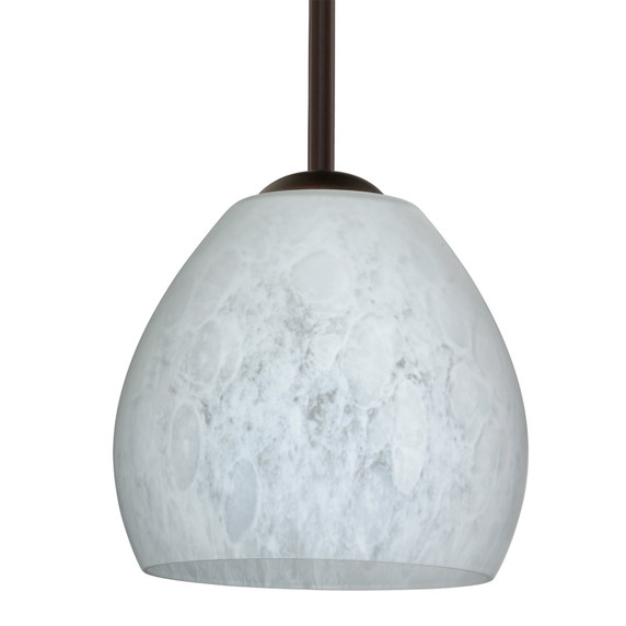 Mini Pendants Glass Down by Besa ( 74 | 1TT-412219-MED-BR Besa Bolla Stem Pendant ) 