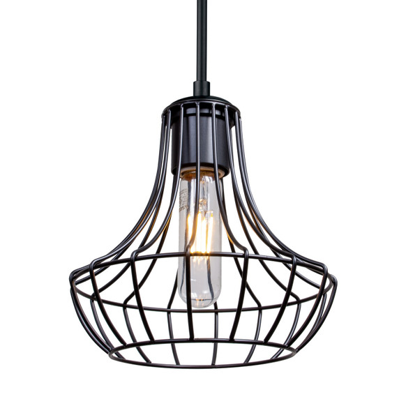 Mini Pendants Open Frame by Besa ( 74 | 1JC-SPEZ07-BK Besa Spezza 7 Pendant ) 