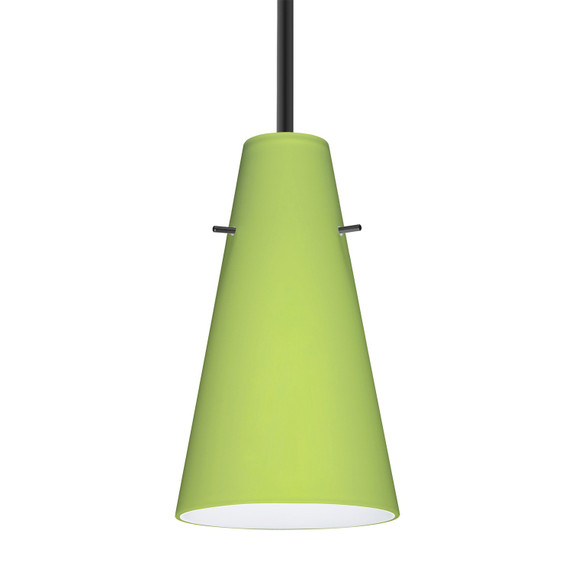 Mini Pendants Glass Down by Besa ( 74 | 1TT-412435-LED-BK Besa Cierro Stem Pendant ) 