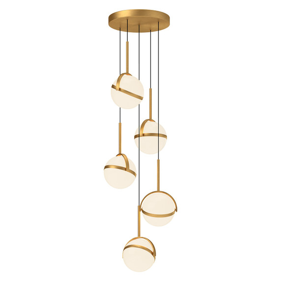 Mini Chandeliers Multi-Port/Cascade by Alora ( 452 | MP301005BG Globo ) 
