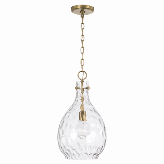 Mini Pendants Glass Down by Capital Lighting ( 65 | 349012AD Brentwood ) 