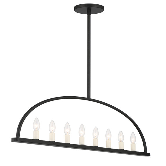 Linear/Island 4 Light + by Crystorama ( 60 | ABB-3007-BK Abbott ) 