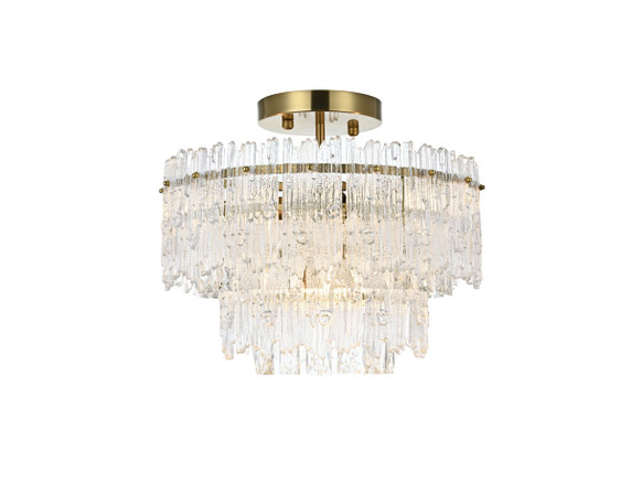 Semi-Flush Mts. Empire/Basket by Elegant Lighting ( 173 | 1780F15SG Emilia ) 