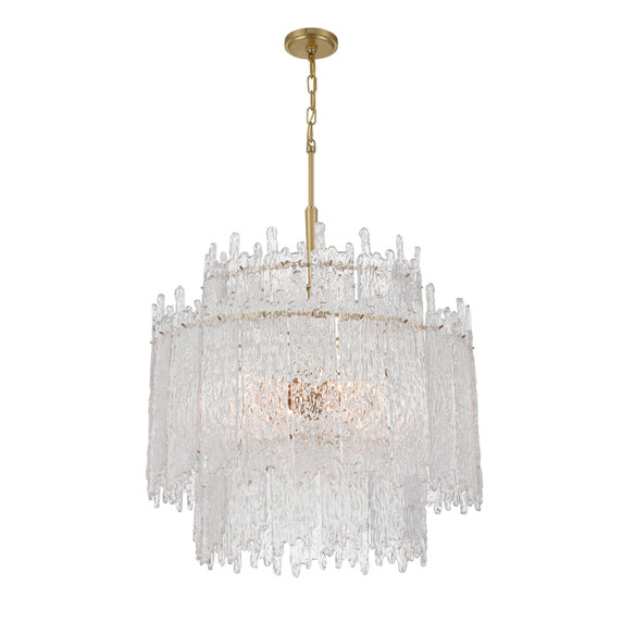 Mid. Chandeliers Glass Down by Crystorama ( 60 | ACK-928-AG Ackerly ) 