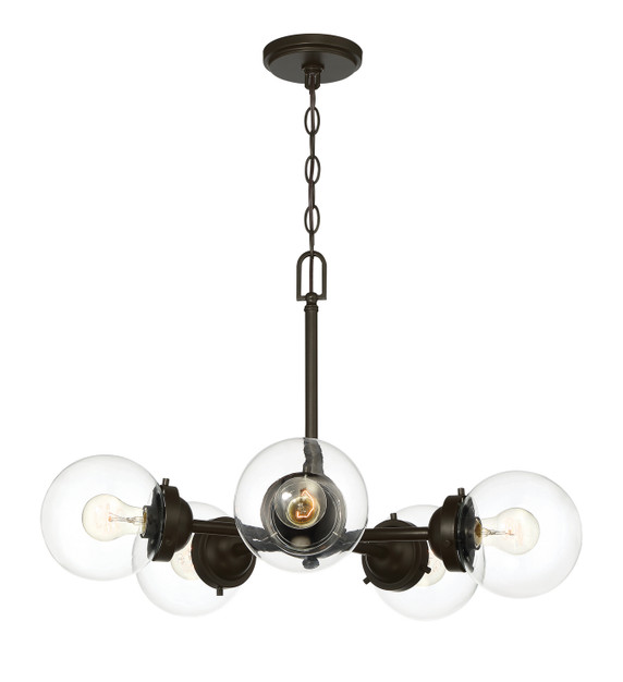 Mid. Chandeliers Glass Down by Designers Fountain ( 43 | 95985-ORB Knoll ) 