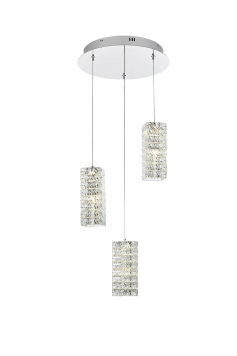 Mini Chandeliers Multi-Port/Cascade by Elegant Lighting ( 173 | 3680D3RC Aston ) 