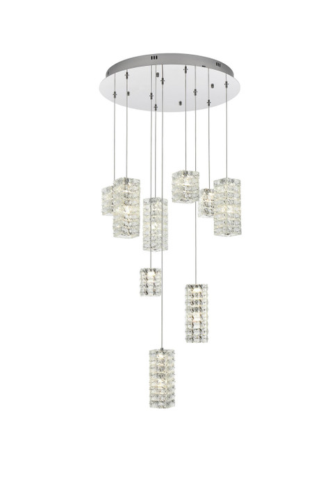Mid. Chandeliers Multi-Port/Cascade by Elegant Lighting ( 173 | 3680D9C Aston ) 