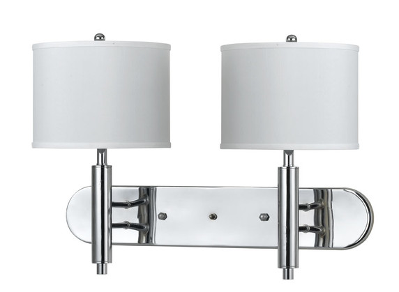 Sconces Double Candle by Cal Lighting ( 225 | LA-2004W2L-1CH 60W X 2 Wall Lamp W/3Wy Push Switch ) 