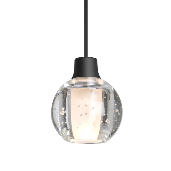 Mini Pendants Glass Down by Besa ( 74 | X-BOCA3BB-LED-BK Besa Boca 3 Pendant ) 