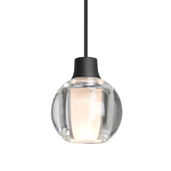 Mini Pendants Glass Down by Besa ( 74 | X-BOCA3CL-BK Besa Boca 3 Pendant ) 
