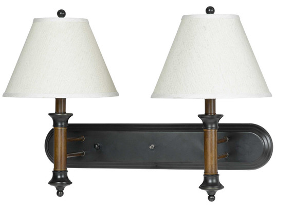 Bathroom Fixtures Two Lights by Cal Lighting ( 225 | LA-60007W2L-2 Hotel ) 