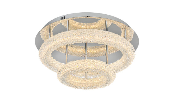 Flush Mounts Ring Shade/Halo by Elegant Lighting ( 173 | 3800F22L2C Bowen ) 