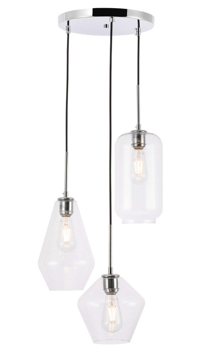 Mini Pendants 3 Light Cluster by Elegant Lighting ( 173 | LD2268C Gene ) 