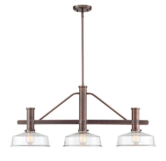 Linear/Island 3 Light Bar by Designers Fountain ( 43 | 96538-SCB Carson ) 