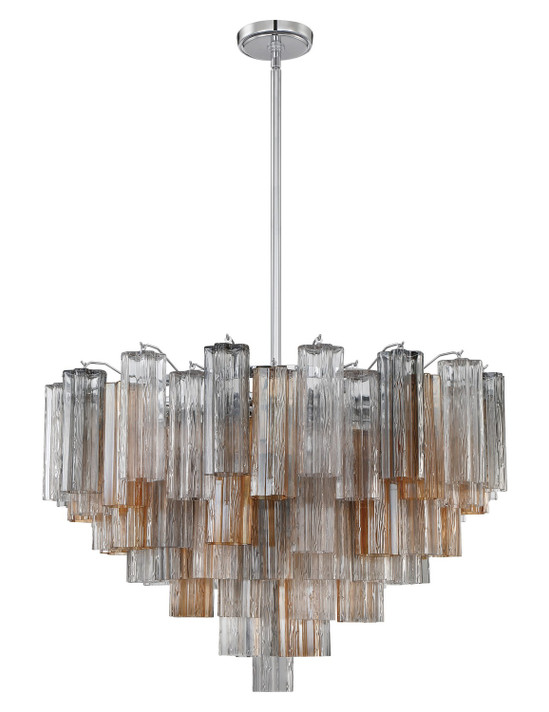 Mid. Chandeliers Glass Down by Crystorama ( 60 | ADD-316-CH-AU Addis ) 