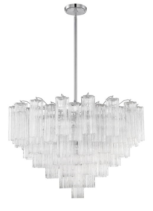 Mid. Chandeliers Glass Down by Crystorama ( 60 | ADD-316-CH-CL Addis ) 