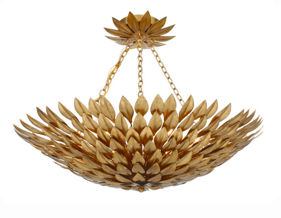 Semi-Flush Mts. Bowl Style by Crystorama ( 60 | 517-GA_CEILING Broche ) 
