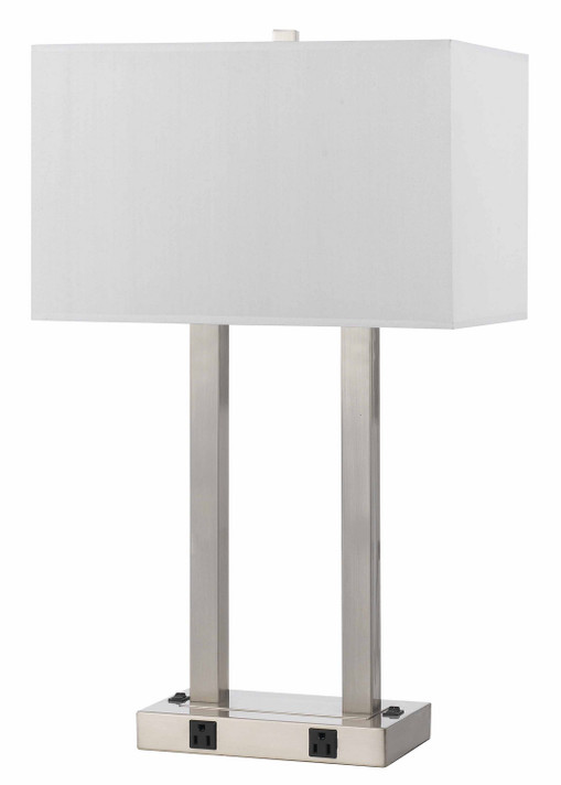 Lamps Table by Cal Lighting ( 225 | LA-8028DK-1-BS 60W X 2 Metal Desk Lamp W/Two Outle ) 