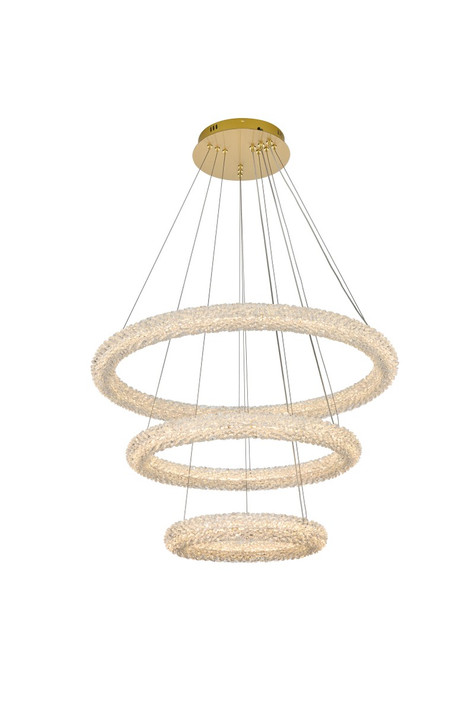 Mid. Chandeliers Ring/Halo by Elegant Lighting ( 173 | 3800G3LSG Bowen ) 
