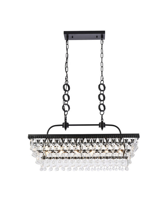 Linear/Island Drum Shade by Elegant Lighting ( 173 | 1219G32BK Nordic ) 