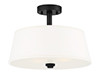 Semi-Flush Mts. Drum Shade by Designers Fountain ( 43 | 88511-MB Studio ) 