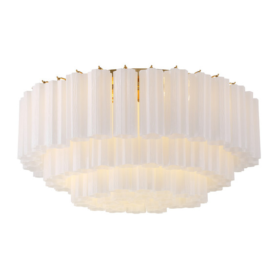 Flush Mounts Glass Down by Crystorama ( 60 | ADD-331-AG-WH Addis ) 