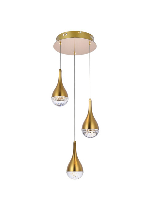 Mini Chandeliers Multi-Port/Cascade by Elegant Lighting ( 173 | 3803D12SG Amherst ) 