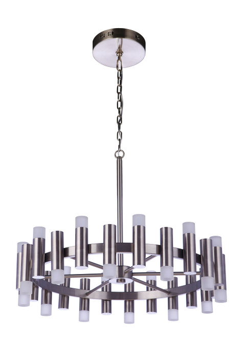 Mid. Chandeliers Glass Up by Craftmade ( 46 | 57524-BNK-LED Simple Lux ) 
