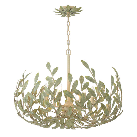 Semi-Flush Mts. Candle by Crystorama ( 60 | 533-CT Broche ) 