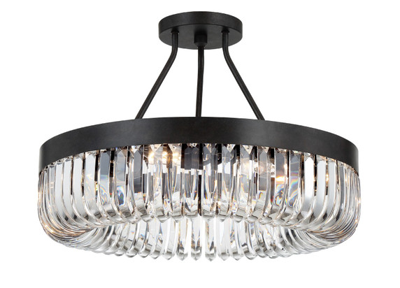 Semi-Flush Mts. Ring Shade/Halo by Crystorama ( 60 | ALI-B2008-CZ_CEILING Alister ) 
