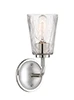 Sconces Single Glass by Designers Fountain ( 43 | D201M-1B-PN Westwood ) 