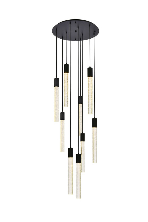 Pendants Multi-port/Cascade by Elegant Lighting ( 173 | 2067D24BK Weston ) 