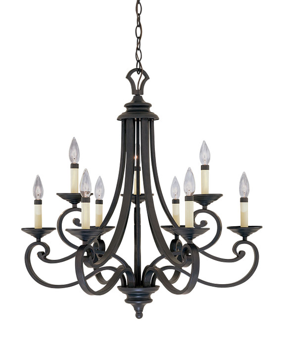 Mid. Chandeliers Candle by Designers Fountain ( 43 | 9039-NI Barcelona ) 