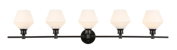 Bathroom Fixtures Five+Lights by Elegant Lighting ( 173 | LD2325BK Gene ) 