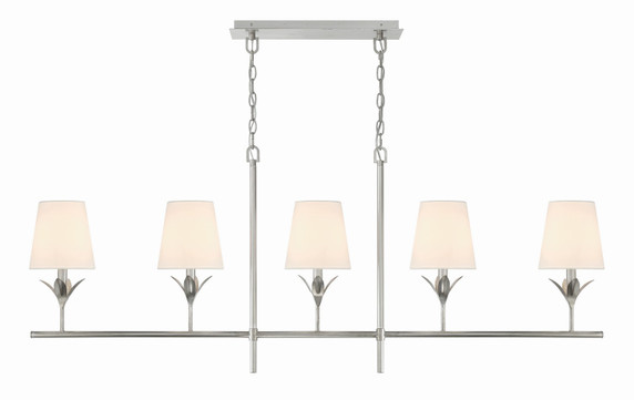 Linear/Island 4 Light + by Crystorama ( 60 | 537-SA Broche ) 