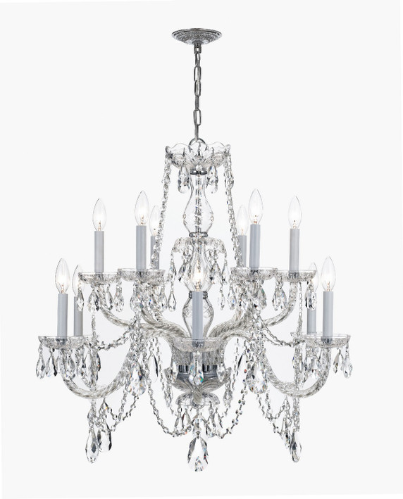 Mid. Chandeliers Candle by Crystorama ( 60 | 1135-CH-CL-MWP Traditional Crystal ) 